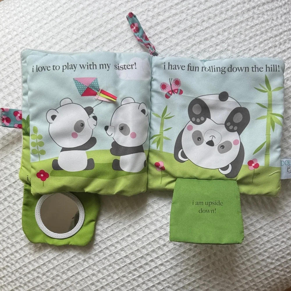 Douglas Baby “Happy Little Panda” Crinkle Book Plush Soft Sensory Toy EUC - Picture 3 of 5